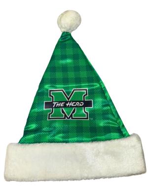 MU SC Plaid Santa Hat