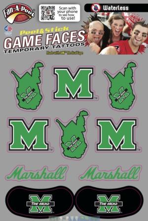 MU Fan-A-Peel Script Combo Face Decals