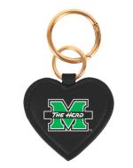 MU Desden Leather Heart Charm Key Ring