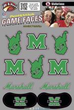 MU Fan-A-Peel Script Combo Face Decals