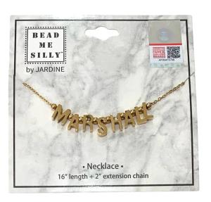 MU Jardine Letter Necklace - MULTIPLE COLORS