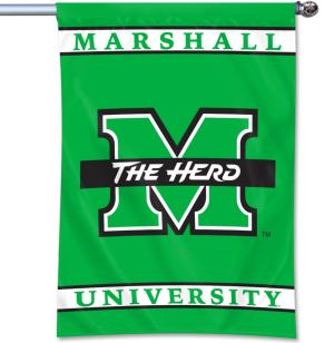MU UB&F Big M The Herd Home Banner - Kelly Green