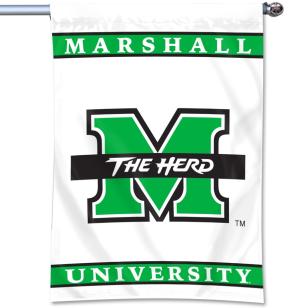 MU UB&F Big M The Herd Home Banner - White