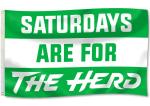 MU UB&F Saturdays Are For The Herd 3x5 Flag