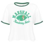 MU Retro Brands Ladies Football Cropped Ringer