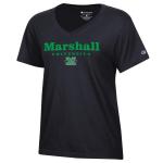 MU Champion Ladies Straight Text V-Neck Short Sleeve Tee