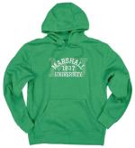MU Blue84 Background Print w/ Embroidery Hooded Sweatshirt