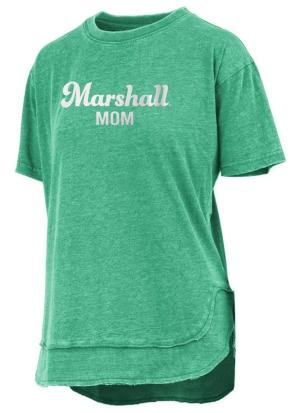 MU Ladies Foil Mom Poncho Short Sleeve Tee