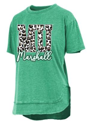 MU Ladies Cheetah Poncho Short Sleeve Tee
