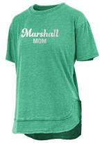 MU Ladies Foil Mom Poncho Short Sleeve Tee