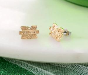 MU Seasons Jewelry Gold Stud Earrings