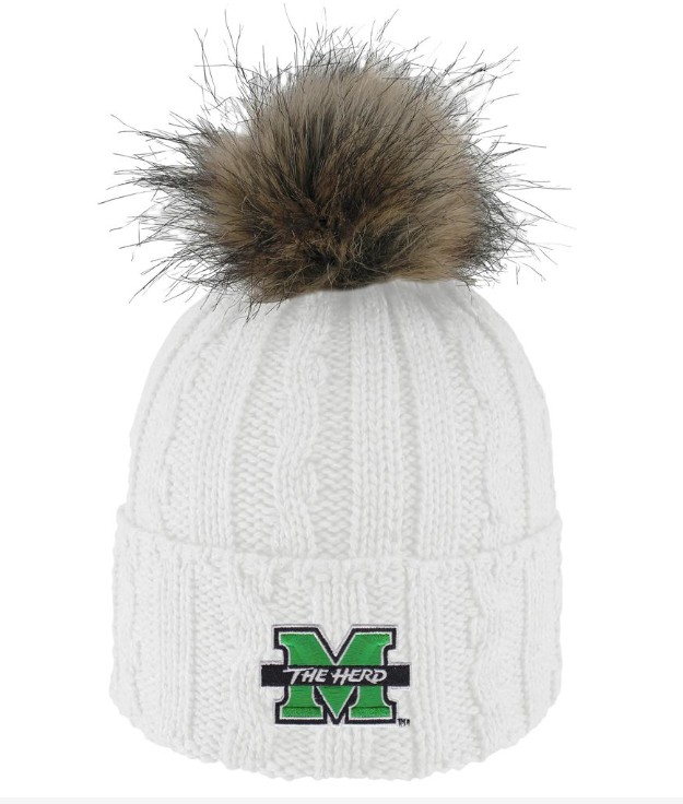 MU Logofit Alps Cuff Beanie w/ Fur Pom - MULTIPLE COLORS