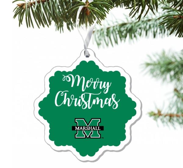 MU CDI Snowflake Logo Ornament