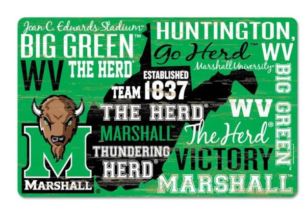 MU Wincraft 11x17 Wood State Sign