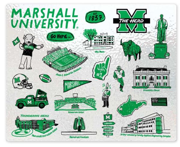 MU Neil Regina Glass Cutting Board
