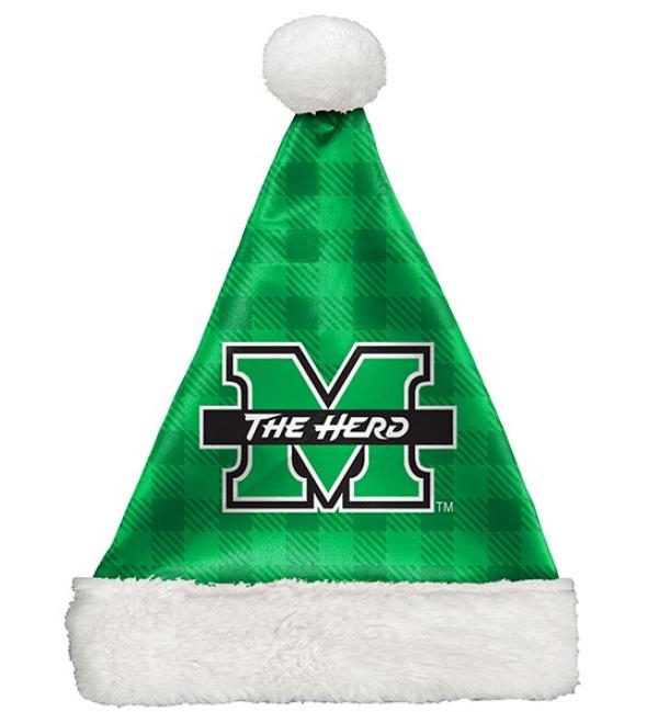 MU SC Plaid Santa Hat