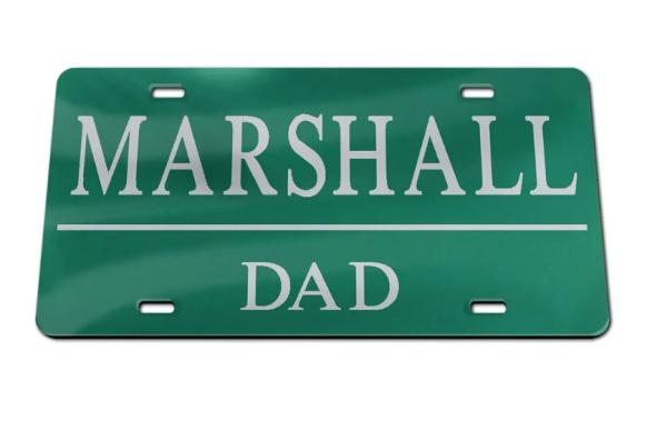 MU Wincraft Dad License Plate