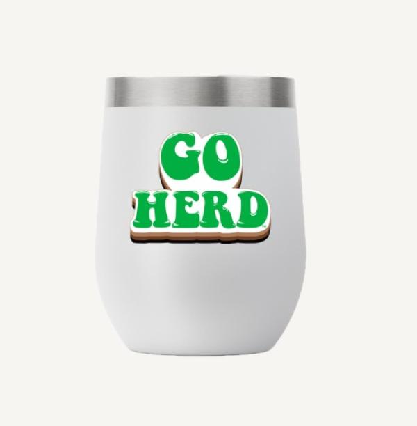 MU Game Time Sidekicks Stemless Wine Glass