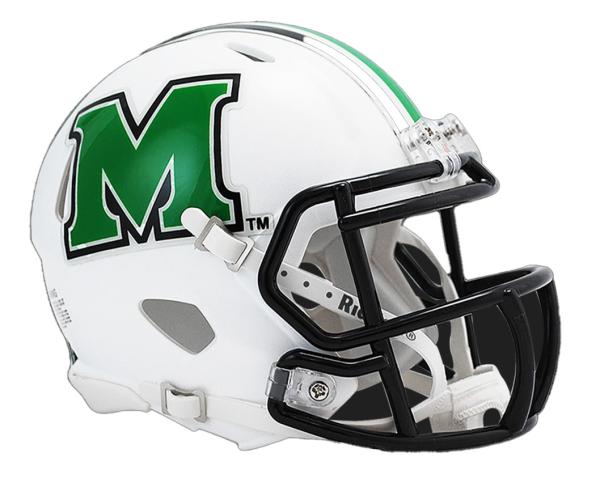 MU Riddell Replica Mini Helmet - WHITE