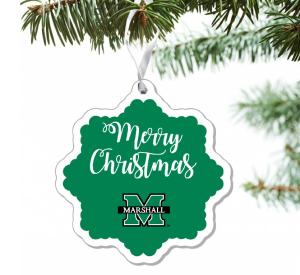 MU CDI Snowflake Logo Ornament