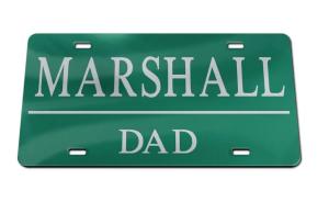 MU Wincraft Dad License Plate