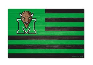 MU Wincraft 11x17 Wood Flag Sign