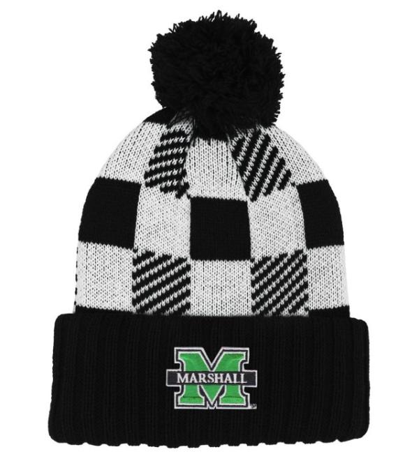 MU Logofit Plaid Pom Cuff Hat