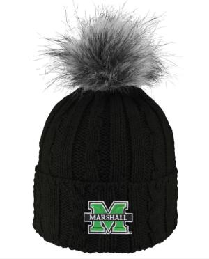 MU Logofit Alps Cuff Beanie w/ Fur Pom - MULTIPLE COLORS
