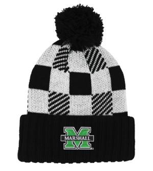 MU Logofit Plaid Pom Cuff Hat