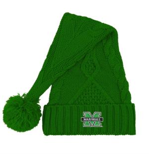 MU Logofit Tinsel Knit Santa Hat
