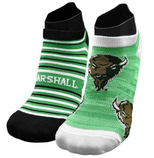 MU TCK Stripes and Face Low Cut Socks - 2pk
