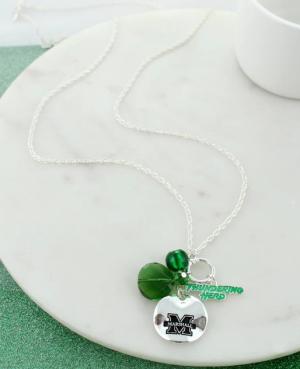 MU Season's Jewlery Logo Disc Cluster Necklace