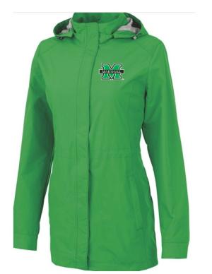 MU Ladies Full Zip Rain Jacket