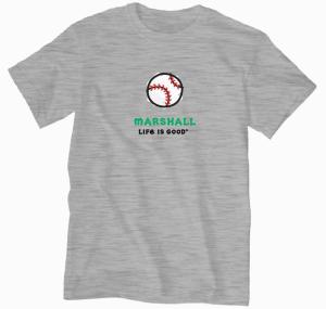 MU Life is Good Baseball Short Sleeve Tee
