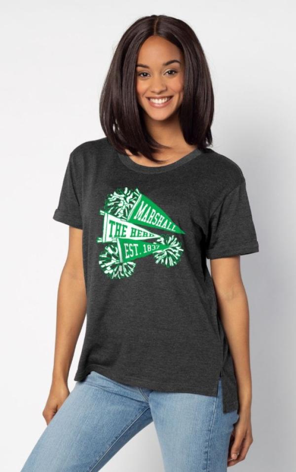 MU Chicka-D Ladies PomPom Short Sleeve Tee