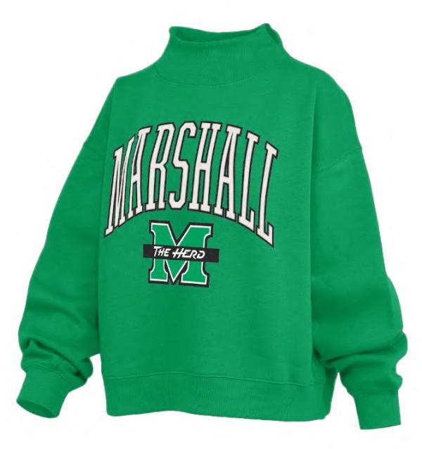 MU Pressbox Ladies Mockneck Crew