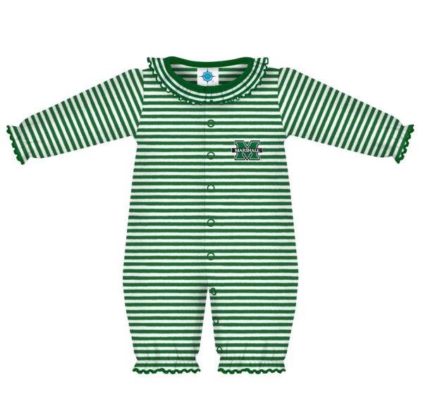 MU Creative Knitwear Infant Striped Ruffle Romper