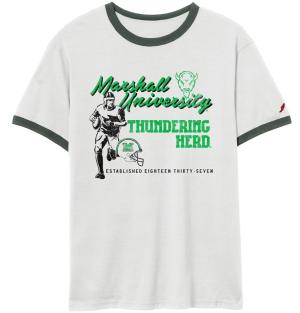 MU L2 Football Ringer Short Sleeve Tee