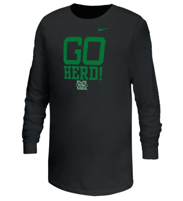 MU Nike Youth Go Herd Long Sleeve Tee