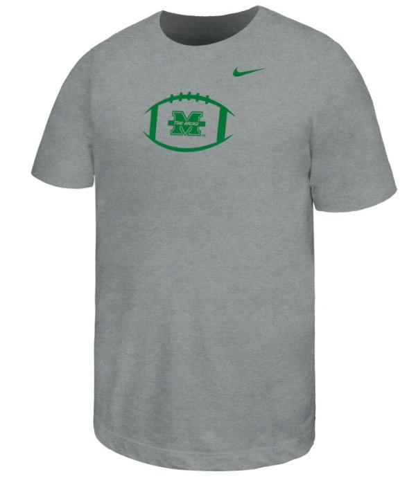 MU Nike Youth Football Outline Short Sleeve Tee