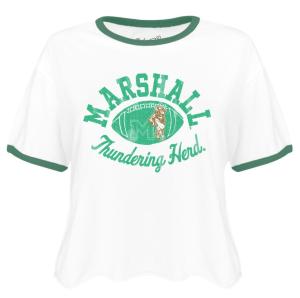 MU Retro Brands Ladies Football Cropped Ringer