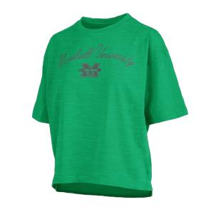 MU Pressbox Ladies Faye Cropped Short Sleeve Tee