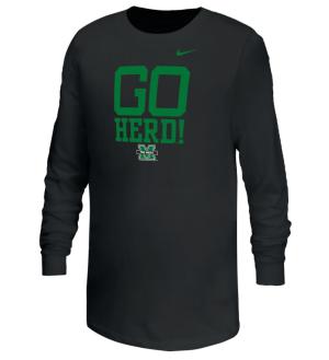 MU Nike Youth Go Herd Long Sleeve Tee
