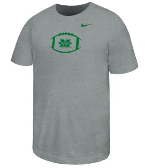 MU Nike Youth Football Outline Short Sleeve Tee