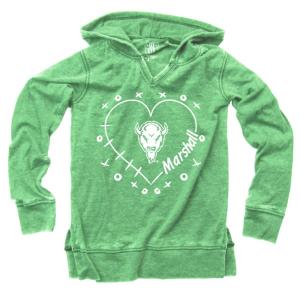 MU Wes & Willy Youth Heart Hoodie
