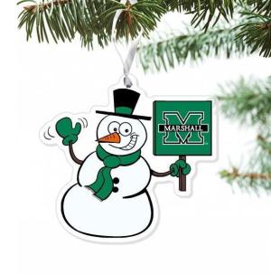 MU CDI Snowman Logo Ornament