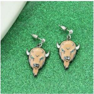 MU Seasons Jewelry Enamel Buffalo Earrings