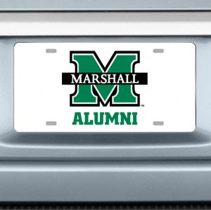 MU CDI Alumni White License Plate