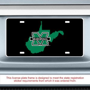 MU CDI State Black License Plate