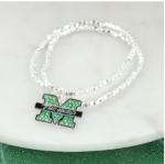 MU Seasons Jewelry Crystal M Bracelet